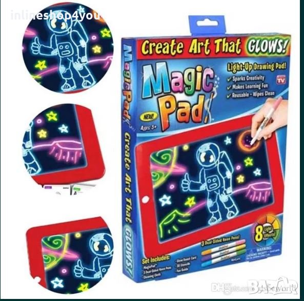 Magic Pad Детски занимателен таблет - дъска за рисуване , снимка 1