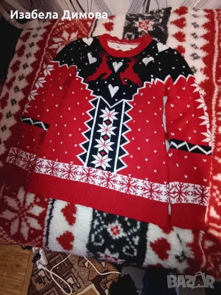 Дебел коледен пуловер, снимка 1