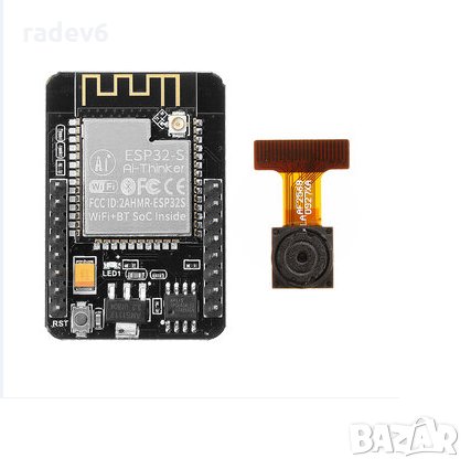 ESP32-CAM модул, OV2640 камера, снимка 1