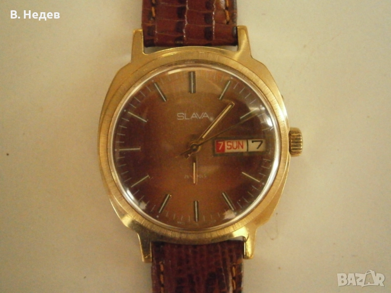 SLAVA, ръчно навиване, cal. 2428, made in USSR, case 37mm, TOP!, снимка 1