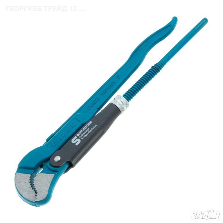Ключ тръбен, №1, 1", кован, CrV, S-образни челюсти Gross - 15611, снимка 1