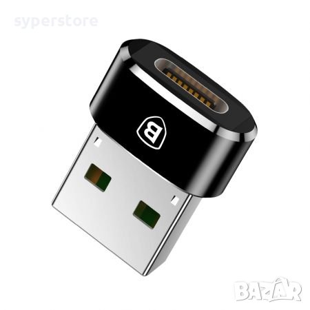 Преходник Адаптер от USB Type C женско към USB-A мъжко Baseus CAAOTG-01 Mini Adapter USB-C to USB-A, снимка 1