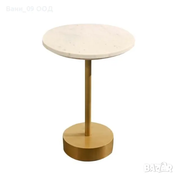 Помощна масичка от метал и мрамор , снимка 1