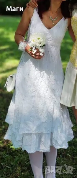 Бяла рокля за сватба или за друго събитие, снимка 1