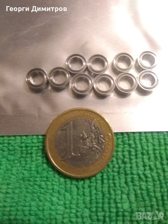 Миниатюрни лагери 5х8х2,5mm за дръжки и бигели на макари, снимка 1