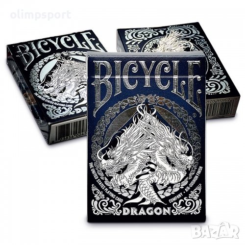 Карти за игра Bicycle Dragon Fournier  Това тесте е последния модел показващ митичните дракони върху, снимка 1