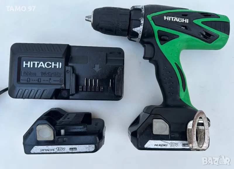 Hitachi DS 18DSFL - Акумулаторен винтоверт 2х18V 1.5Ah, снимка 1