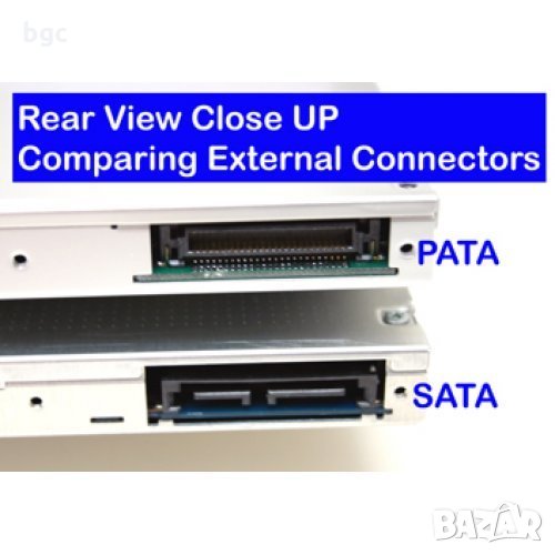 IDE/PATA DVD/CD АДАПТЕР ЗА Втори ДИСК/SSD ЗА Лаптопи 12,7 или 9.5 АТАПИ АНАЛОГ ИНТЕРФЕЙС, снимка 1