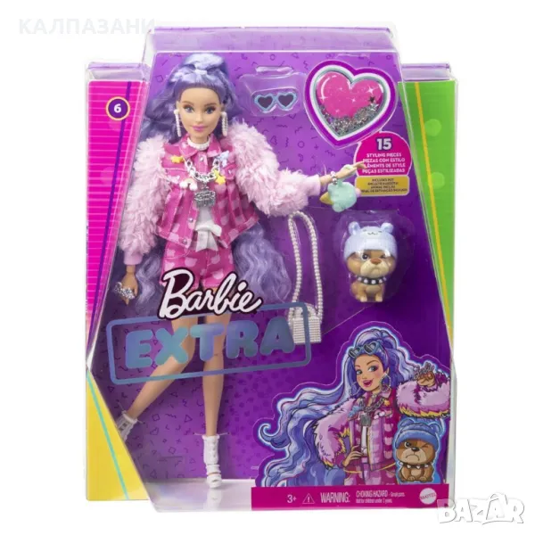 BARBIE EXTRA Кукла с лилава коса GXF08, снимка 1