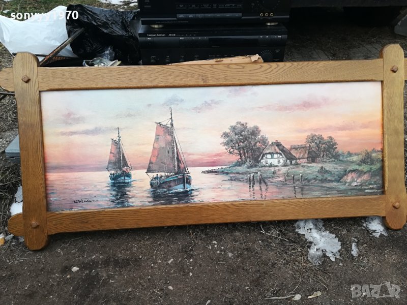 ГОЛЯМА КАРТИНА С ЯКА РАМКА ОТ ГЕРМАНИЯ 1301241637, снимка 1