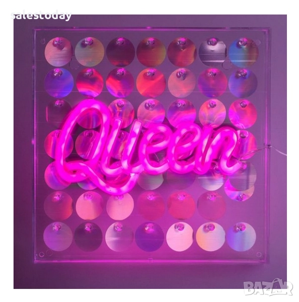 Светеща табела Принцеса с пайети, снимка 1