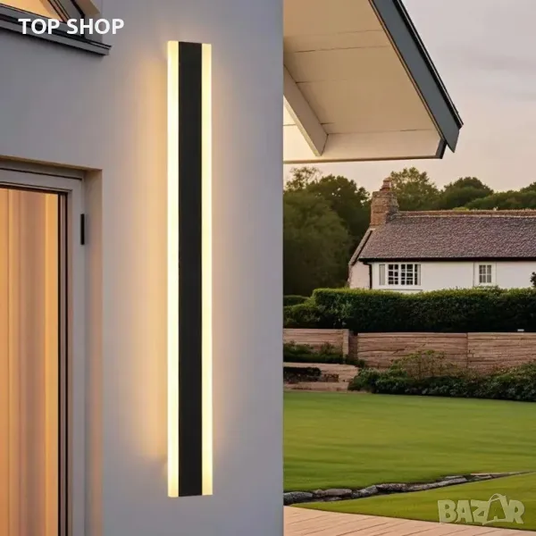 oumanschak Външна стенна лампа Захранвана от мрежата 60CM, 20W, 3 цветни температури, IP65, снимка 1