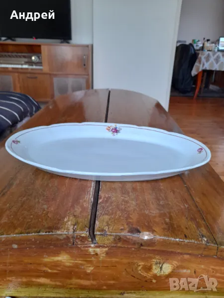 Стара порцеланова чиния,плато #12, снимка 1