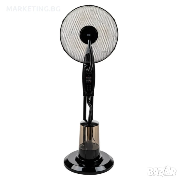 Вентилатор с водна мъгла 16'', 75W, LED, дист. упр-е, снимка 1