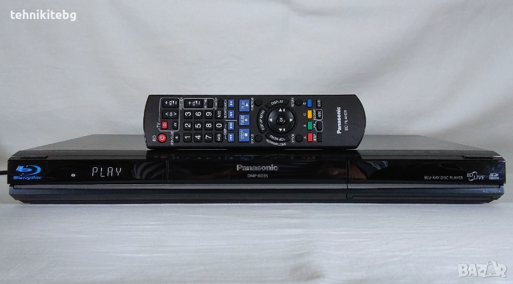 ⭐⭐⭐ Panasonic DMP-BD35 ⭐⭐⭐ Blu-Ray/DVD/CD/MP3 плеър със SD карточетец и LAN, снимка 1