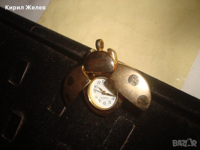 ПОЗЛАТЕНА БРОНЗОВА КАЛИНКА - ЧАСОВНИК АРТ МЕДАЛЬОН МНОГО КРАСИВ 21911, снимка 1