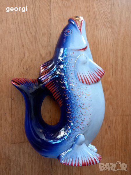 Порцеланова бутилка риба, снимка 1