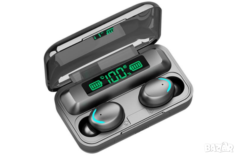 BLUETOOTH LCD безжични слушалки с POWERBANK F9-5C, снимка 1