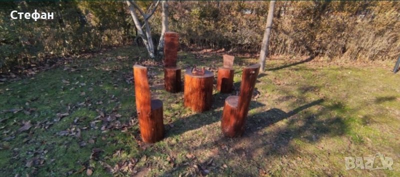 Ръчна изработка Маса + 4 стола, снимка 1
