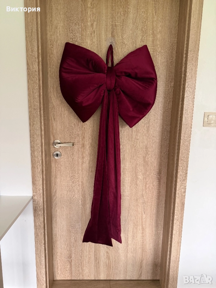 Коледна панделка,панделка декор,коледна украса за елха , снимка 1