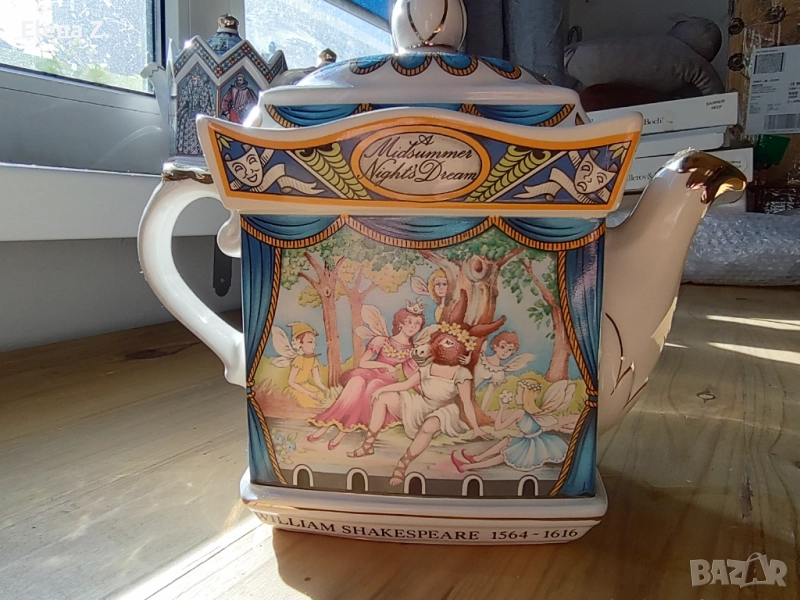 Чайник Sadler Шекспир и Сън в лятна нощ винтидж, снимка 1