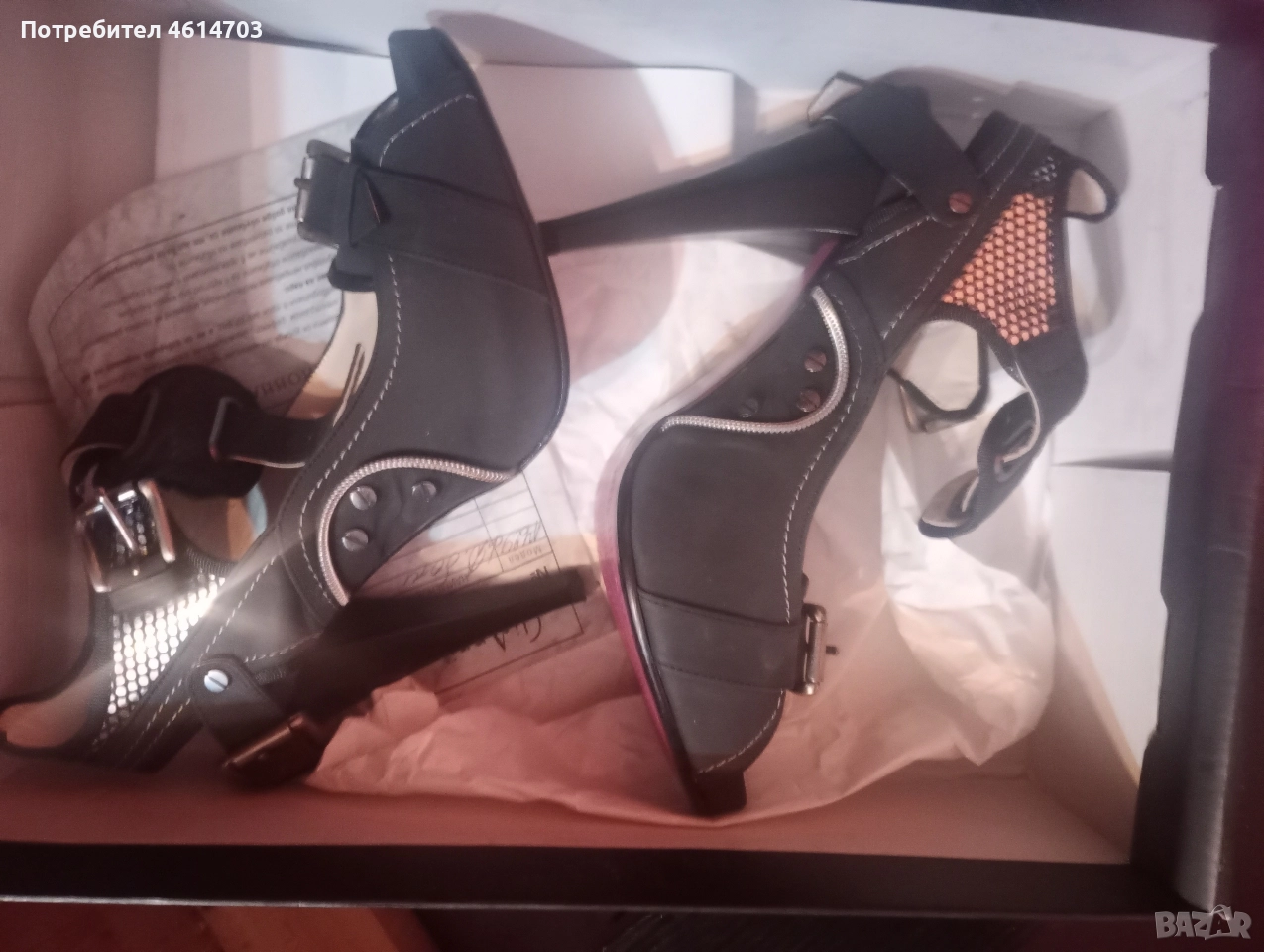 дамски луксозни обувки почти не използвани , снимка 1