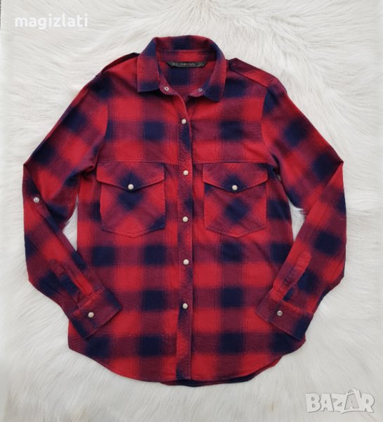 Дамска карирана риза Zara размер XS, снимка 1