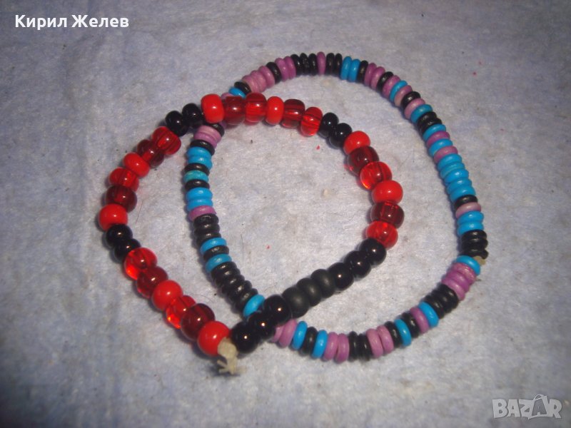 ДВЕ СТАРИ ЦВЕТНИ РАЗТЕГЛИВИ МЪНИСТЕНИ АРТ ГРИВНИЧКИ РЪЧНА ИЗРАБОТКА 18962, снимка 1