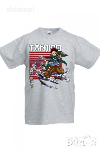 Детска тениска Demon Slayer Tanjiro Kamado 01,Анимация,игра,Празник,Повод, снимка 5 - Детски тениски и потници - 37946566