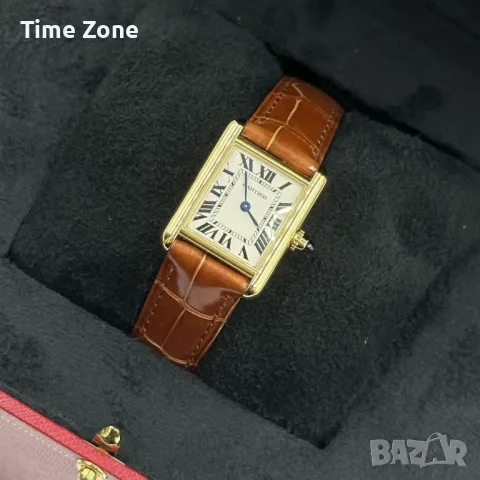 Cartier Tank Louis Cartier 30mm x 22mm Yellow Gold Дамски Различни Варианти, снимка 4 - Дамски - 47990526