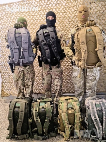 Професионална Тактическа Раница Mil-Tec US Assault 36L – Всички Цветове, снимка 4 - Раници - 53399614