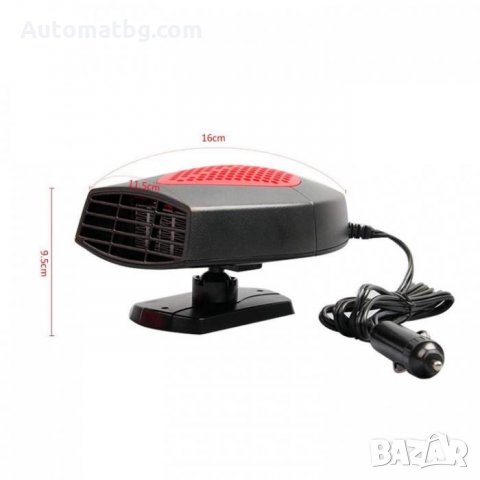 Печка за кола Automat, Духалка за автомобил, 12V, 5001, Червена, снимка 3 - Аксесоари и консумативи - 34826793