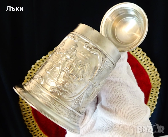 Калаена халба с картини Оран,Сеитба,Жътва. , снимка 9 - Антикварни и старинни предмети - 52203706