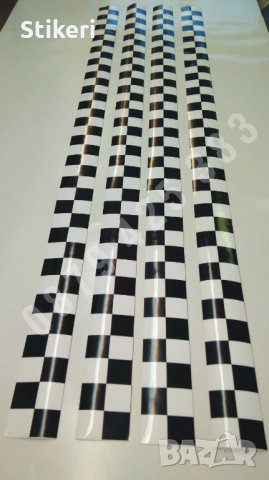 Ленти такси за врати квадрати шахматни квадратчета фолио, снимка 2 - Аксесоари и консумативи - 22068056