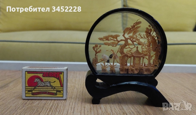 диорама ръчно изработена от корк винтидж за ценители , снимка 5 - Декорация за дома - 52356480