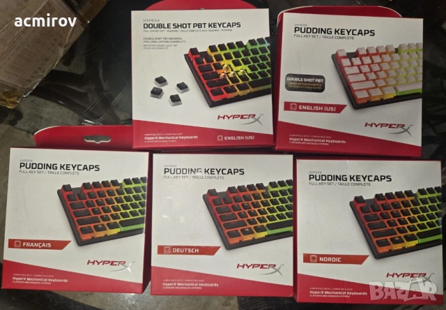 HyperХ Cherry MX Pudding keycaps капачки за клавиатура