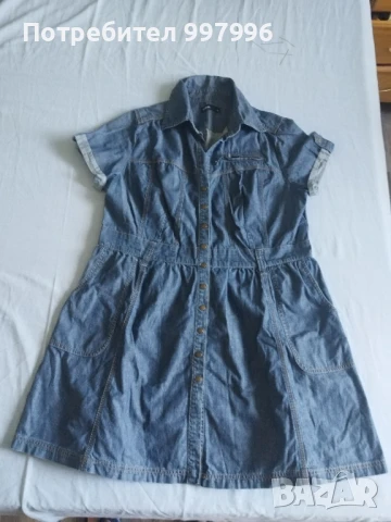 дънкова рокля -2ХЛ размер, снимка 3 - Рокли - 50987967