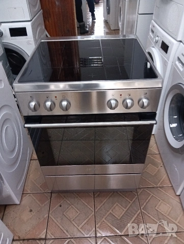 Иноксова свободно стояща печка с керамичен плот Gorenje с 2 години Гаранция!