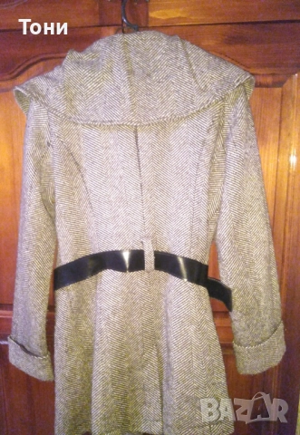 Дамско Вълнено Зимно Топло Палто М, снимка 11 - Палта, манта - 52069433