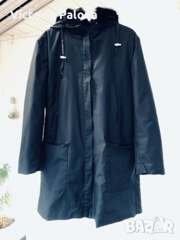 Удобно красиво палто с разкошна качулка(заешка кожа), снимка 8 - Палта, манта - 23046727