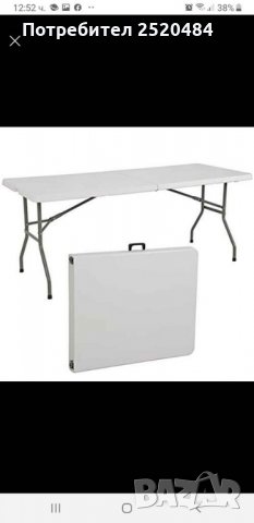 Сгъваема маса за кетъринг, градина, къмпинг 180/73см! Чисто нова! ТОП Цена 109лв/55,73€, снимка 5 - Маси - 33442665