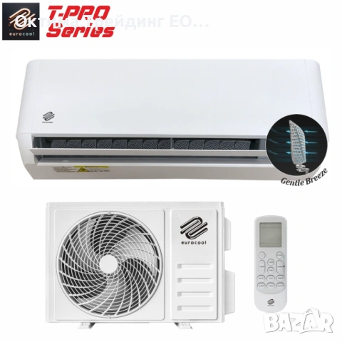 Климатик EUROCOOL T-PRO, 24 000 BTU, R32, инверторен, Wi-Fi