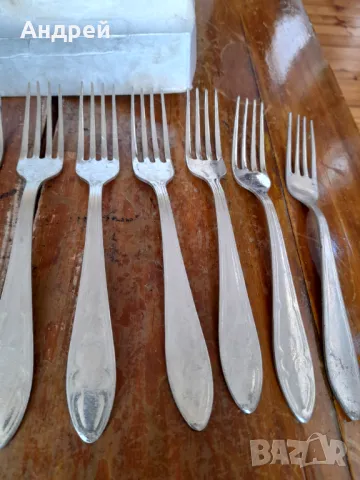 Стари калайдисани вилици, снимка 4 - Други ценни предмети - 49845408