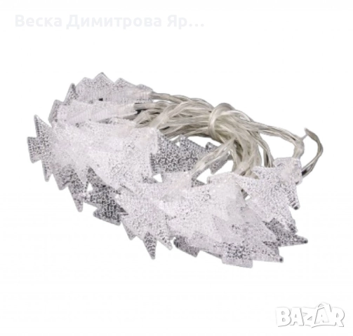 Вълшебни Коледни лампички с елхички