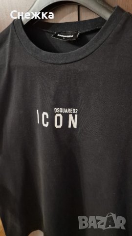 Мъжка тениска DSQUARED черна, снимка 3 - Тениски - 37506226