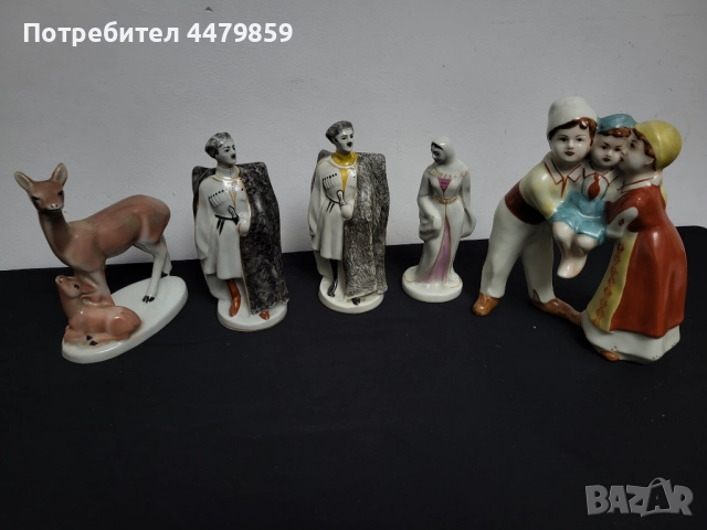 Стари руски порцеланови фигурки , снимка 2 - Статуетки - 52122147