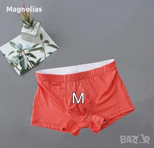 мъжки боксерки на райета , снимка 4 - Бельо - 44029560