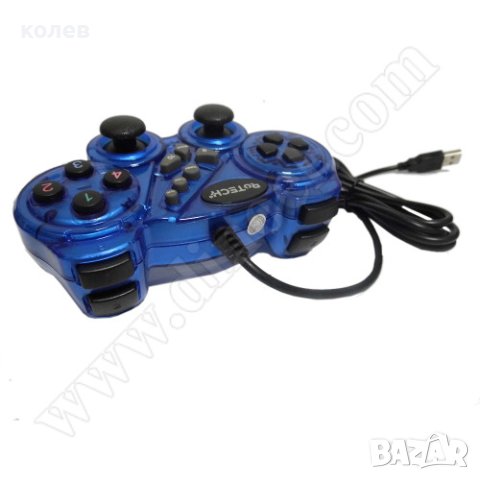 Джойстик с 17 бутона, с вибрация RoTech GamePad RT-51507 USB, снимка 2 - Джойстици и геймпадове - 33608365
