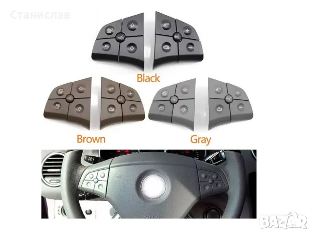 Mercedes B-Class W245 Pre-Face Капачета за волан с основа , снимка 3 - Части - 50250528