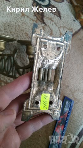 Свещник стар бронзов 21614, снимка 5 - Декорация за дома - 32334270